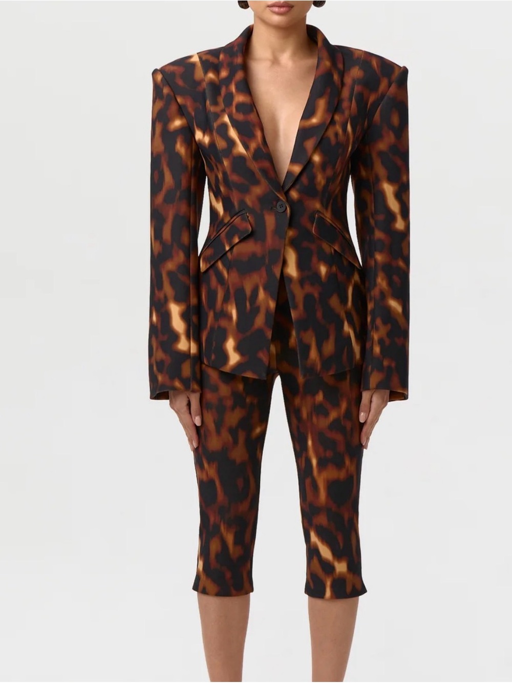Naked Wardrobe Blazer & Capris Set